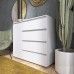 Комод на 4 ящика Лайт Еверест КЛ-3 105*38*93 см Белый структура
