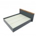 Кровать Эверест Нордик-1400 (основа ЩИТ ДСП) крафт золотой + графит